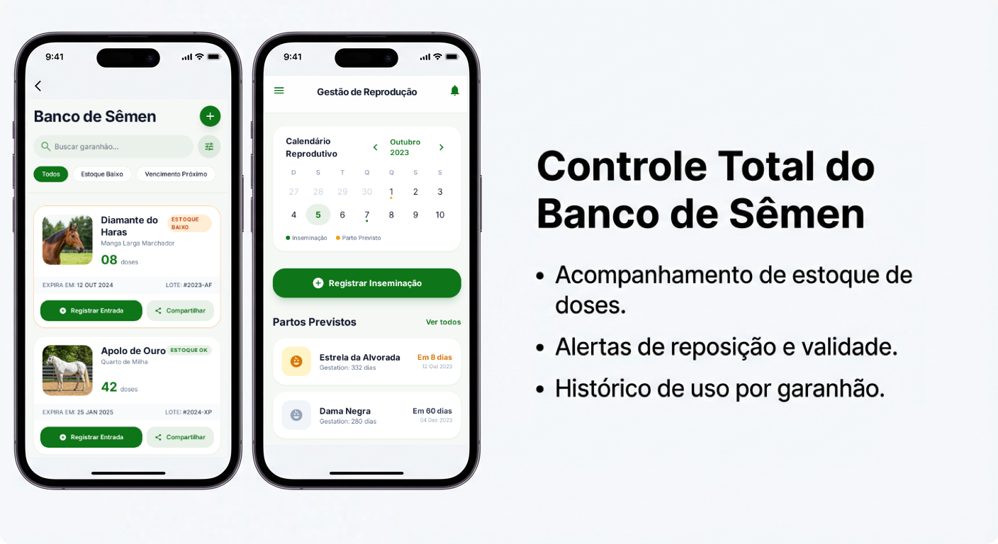 Controle Total do Banco de Sêmen
